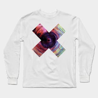 Dancing Colours Cool Watercolor on silk Pattern Gift Design Long Sleeve T-Shirt